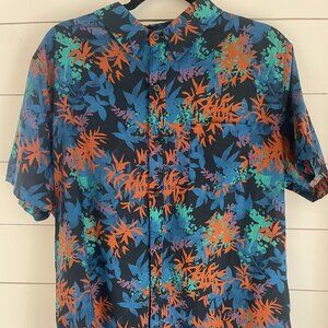 Banks Journal Men’s Floral Button-Up Shirt – Size Large